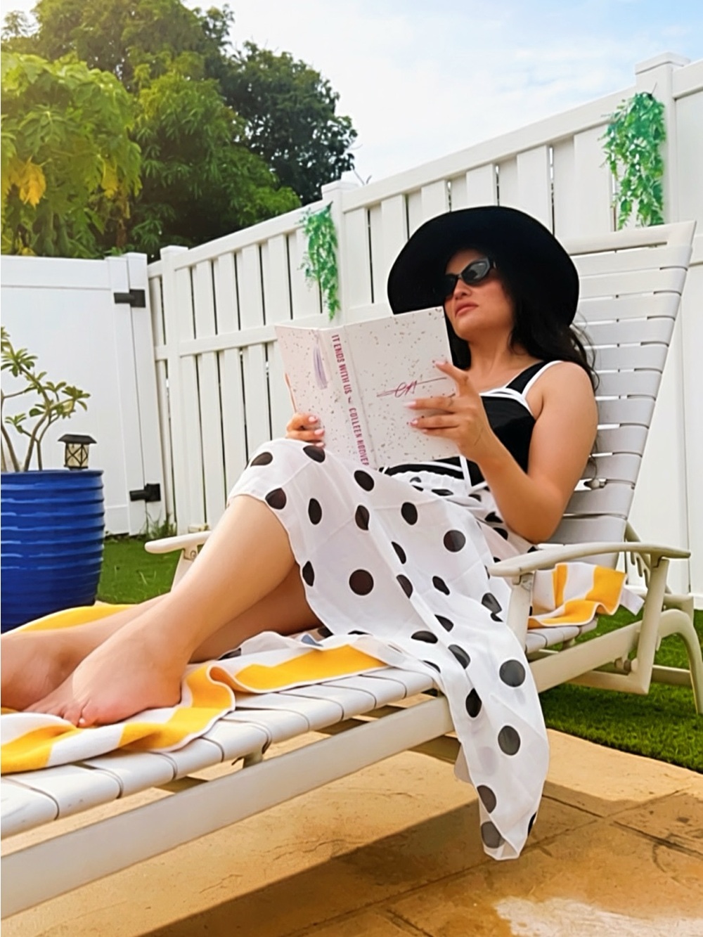 Raina Black one-piece swimsuit Set
